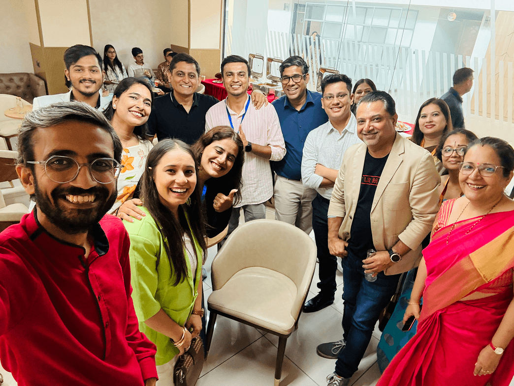 Founders networking at the startup hub